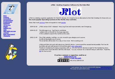 J-Pilot main page