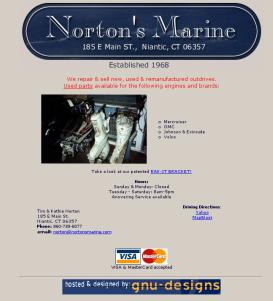 Norton's Marine main page